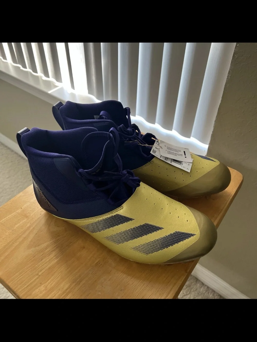adidas Metallic Gold & Purple SM adizero Chaos 2E Football Cleats